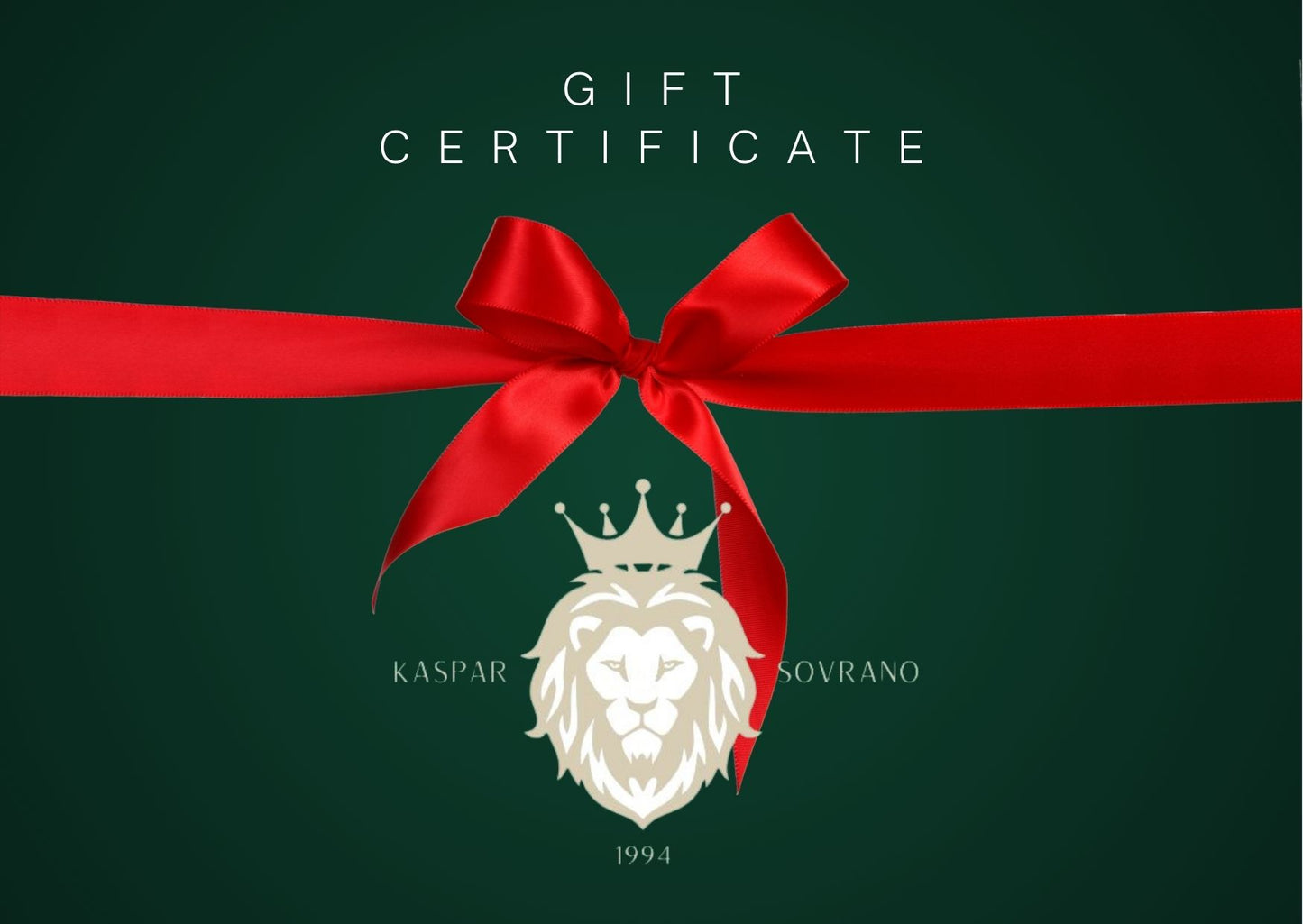 Kaspar Sovrano E-Gift Card