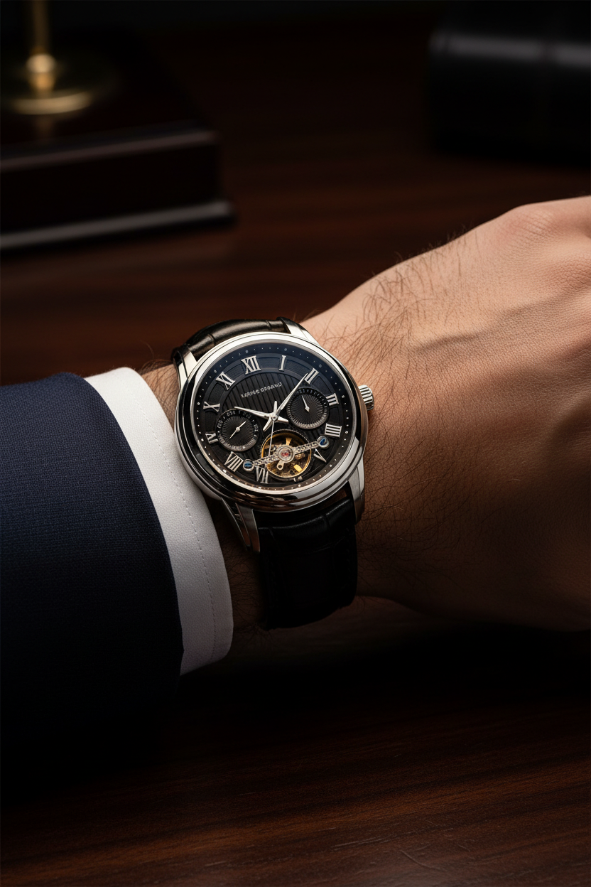 Sprezzatura Day Date Tourbillon Automatic - Black